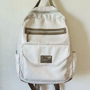 Laundry by Shelli Segal Los Angeles nylon and faux leather backpack bag carryall